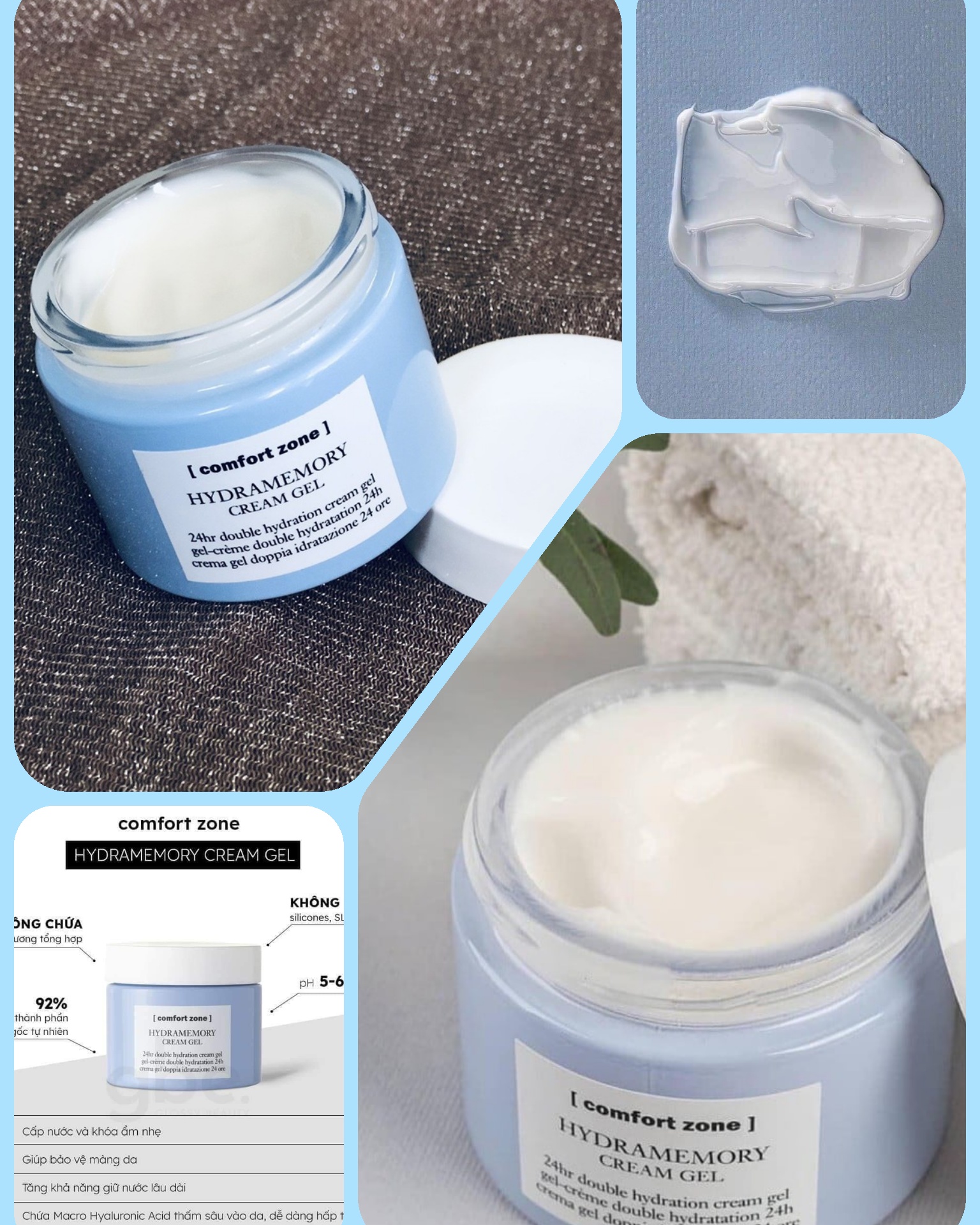 ComfortZone HydraMemory CreamGel - Gợi nhớ cho da hồi ức của nước!