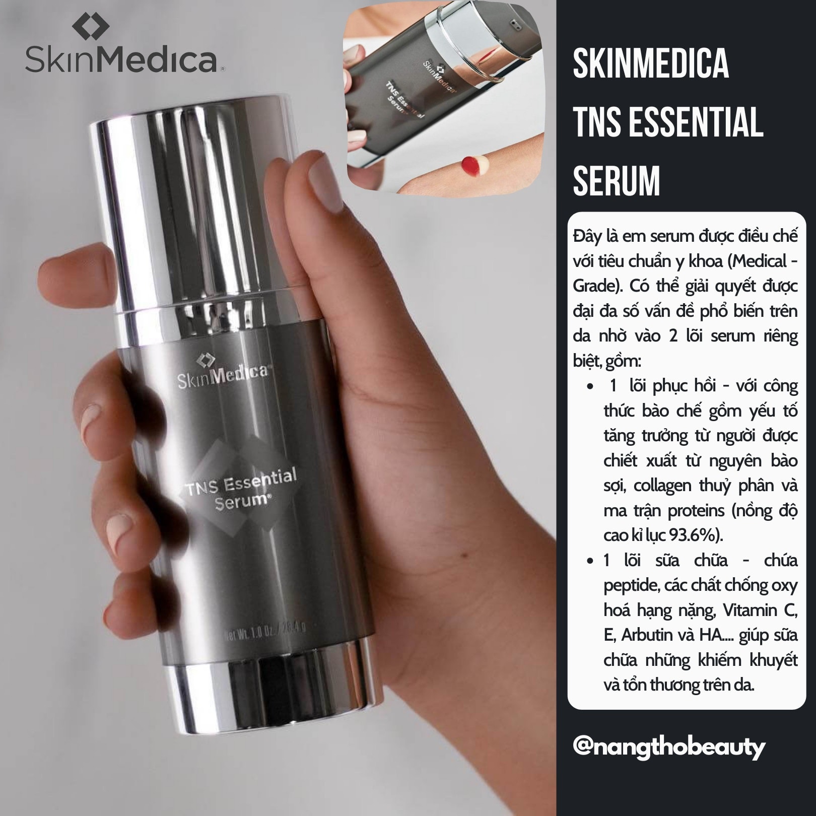 Serum vạn năng từ nhà Skinmedica - Dòng cao cấp nhất của SkinMedica chính là em TNS Essential Serum đa năng này đây!!