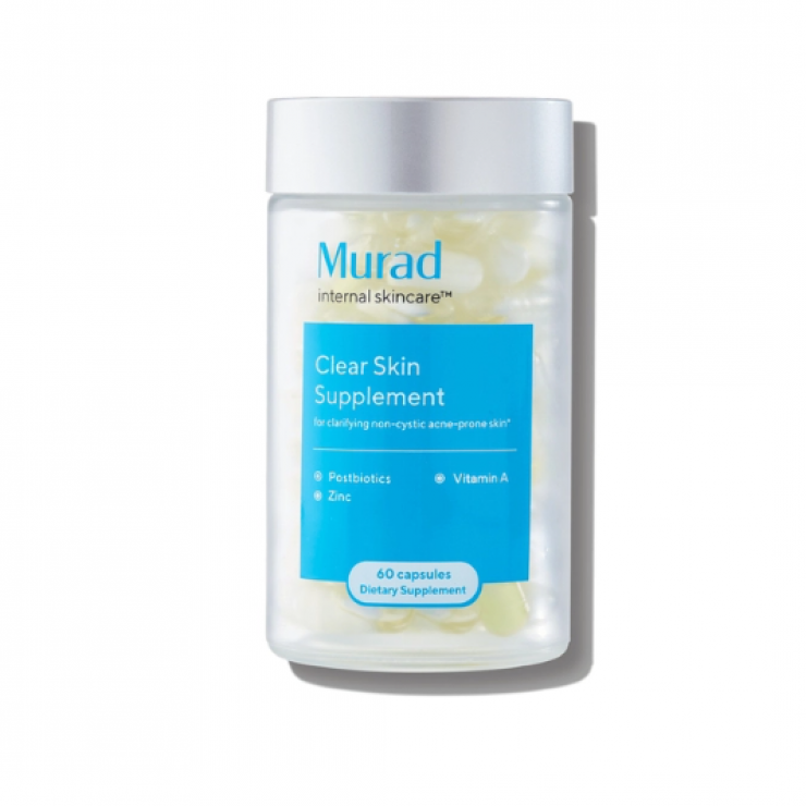 MURAD - [MẪU MỚI] Viên Uống Giảm Mụn, Kiểm Soát Dầu Murad Clear Skin Supplement 60 Viên